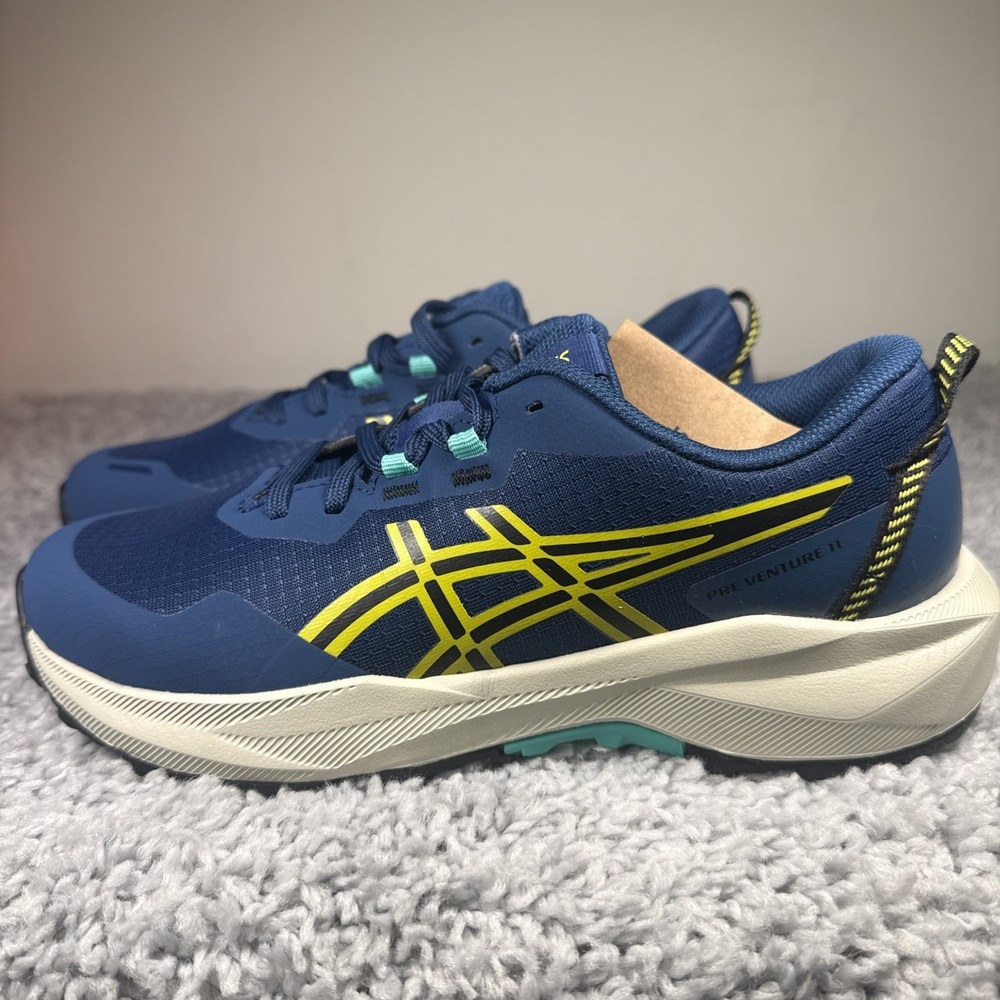ASICS Pre Venture 11 GS 1014A378-400 Kids Size 4 Twilight Blue Cacti New - Picture 4 of 8